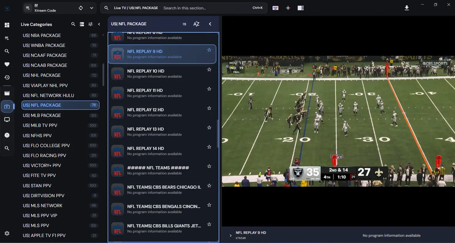 NFL Sunday Ticket & Replays